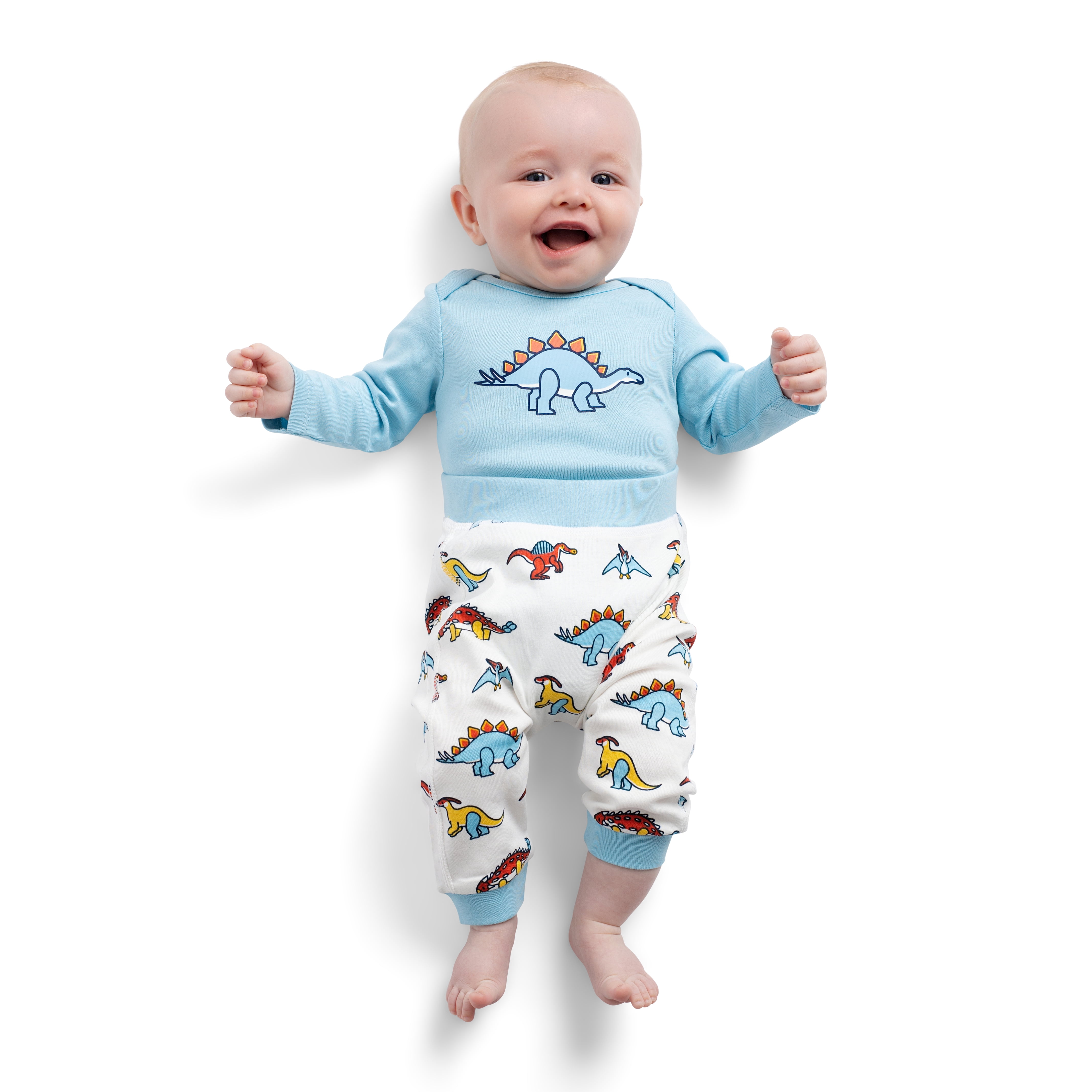 M+A by Monica + Andy Organic Cotton Gender Neutral First Moves Bodysuit + Groove Pant Set, Sizes Newborn -24 Months