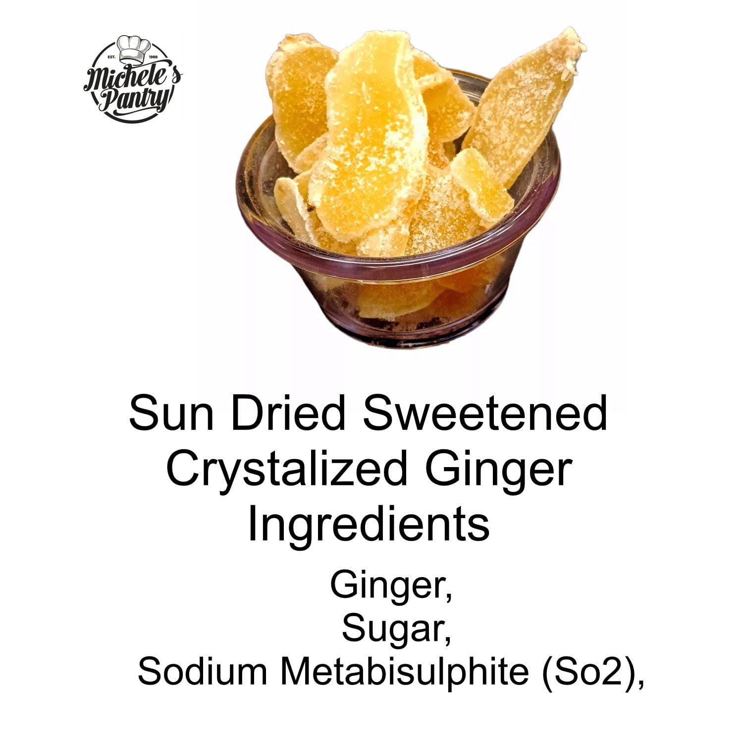 Michele's Pantry Ginger Crystalized Dried Fruit, 2-pack, 4 lbs.