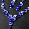 thumbnail image 7 of Ayyufe Fashion Wedding Faux Crystal Rhinestone Decor Necklace Earrings Set, 7 of 7