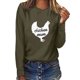 thumbnail image 1 of Blusa de manga larga con estampado informal para mujer Fridja  hj1372, 1 of 6