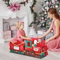 thumbnail image 5 of Christmas Gift Train Decoration – Gingerbread Santa Train with Storage Compartments, Holiday Candy Holder & Decorative Centerpiece for Tree, Mantel, Table Display, 5 of 5