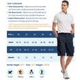 thumbnail image 4 of PULI Men’s Golf Shorts 12" Inseam Lightweight Stretch Quick-Dry Hiking Casual Dress Work Hybrid Shorts with Pockets, 4 of 6