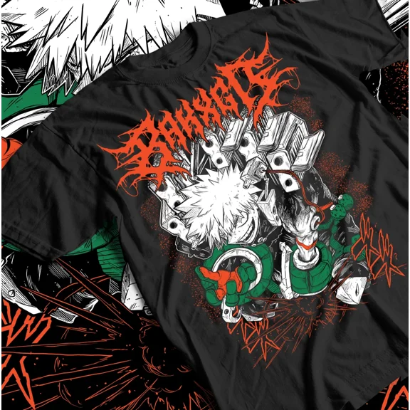 Reprint Rare Bakugo Katsuki My Hero Academia T-Shirt | Anime Manga Tee