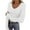 #N-White, variant on PFRNLF Womens Ribbed Long Sleeve Tops Summer Casual Slim Fitted V Neck Basic Tee Shirts