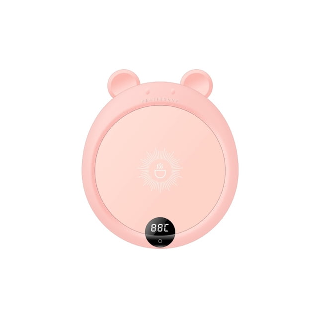 Naiovety Calentador de taza de café eléctrico con enchufe CN, Control táctil, calentador de taza de agua para clima frío, botella de bebida de té Electrodomésticos Rosado Naiovety HA074203-01