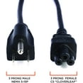 thumbnail image 5 of THE CIMPLE CO - 3 Prong AC Power Cord Cable - 10 Ft - Black - PC Desktop Laptop Printer LCD HDTV, 5 of 9