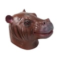 thumbnail image 1 of Máscara de animal Máscara de cosplay de Halloween Máscara de cabeza de hipopótamo Máscara de disfraz de fiesta cómoda para fiestas temáticas de clubes, 1 of 8