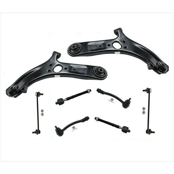 Front Lower Control Arms Tie Rods and Links 8 Pcs For Hyundai Accent 12-17