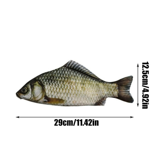 Pencil Case Pencil Pouch Creatives Imitation Fish Pencil Case Fresh Imitation Crucian Stationery Case Funny Cute Multifunctional Storage Bag Salted Fish Funny Office Good Things for College Office