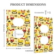 thumbnail image 5 of Kll Funny Construction Vehicles Wall Plate,Gloss Finish,Standard Size 1 - 5" X 3", Polycarbonate Thermoplastic,Electric Receptacle Plug Covers, 5 of 8