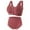 Wine, variant on Patlollav Summer Bras 2024,Womens Front Button Shaping Cup Shoulder Strap Underwire Bra Plus Size Bra Underwear Set