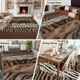 thumbnail image 5 of Rectangle Area Rugs 6 x 9 Ft, Animals Printed Striped Non-Slip Residential Carpet, Rustic Country Zebra Textured Indoor Crawling Mats Runner Rugs for Living Room/Dining Room/Bedroom, 5 of 8