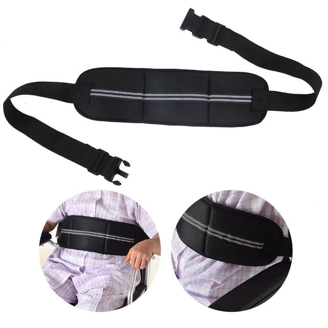 Harnais de Fauteuil Roulant, Ceinture de Sécurité pour Fauteuil Roulant Couture Fine avec Ruban Réfléchissant pour Patient pour Contrainte