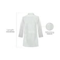 thumbnail image 3 of Panda Uniform by HeedFit Women's 32" Medical Lab Coat, Snap Front, Notched Lapel, 6XL, White, 3 of 6