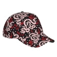 thumbnail image 3 of Balery Baseball Cap Adjustable Size for Running Workouts and Outdoor Activities All Seasons Dad Hat(Snake And Rose), 3 of 9