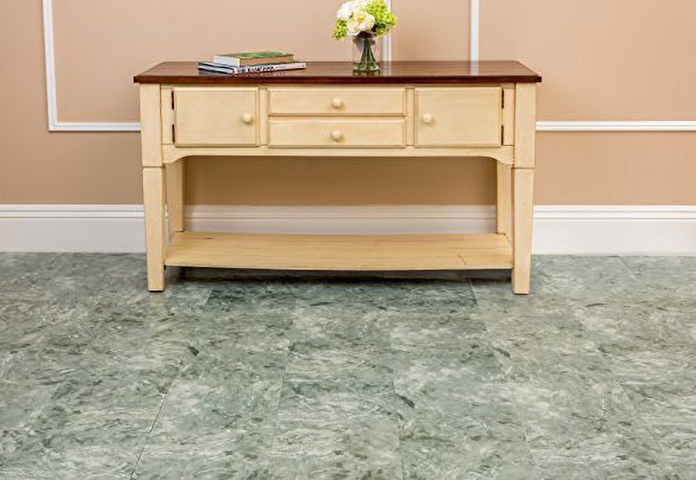 Achim Home Furnishings FTVMA42220 Nexus 12-Inch Vinyl Tile, Marble Verde Vein, 20-Pack