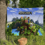 Popular Game M-Minecraft-T Retro Flags Multiple Choice Living Studio Booth Interior Decoration Banner