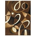 thumbnail image 2 of Allstar Modern Accent Rug with Multiple Shape design Chocolate 8' x 10' 8' x 10', 2 of 5