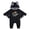 Z9 Black, variant on REDARER Unisex Baby Halloween Bat Wing Long Sleeve Romper Jumpsuit with Ear Hat for My First Halloween Trick or Treat Cosplay Holiday Party Photoshoot Set,12-18 Months