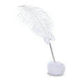 thumbnail image 3 of Pen de escritura de boda con titular de diseño retro plumas blanca elegante regalo de boda de para la escuela de obras de arte oficina, 3 of 9