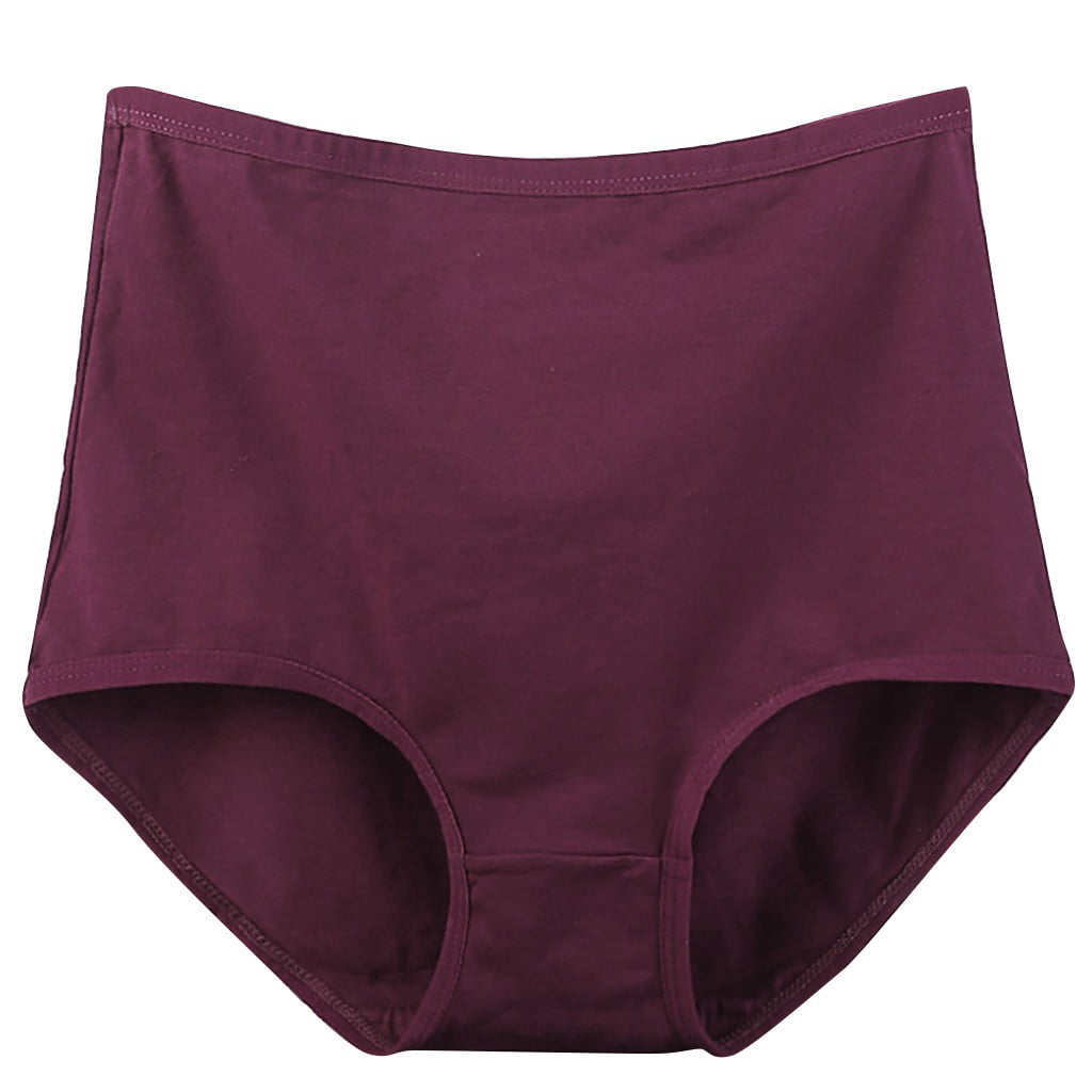 Knosfe Seamless Underwear for Women Plus Size Tummy Control Briefs Low ...