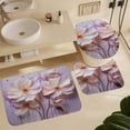 thumbnail image 6 of 4 Piece Bathroom Rug Set with Shower Curtain Dreamy Watercolor Floral Bathroom Sets with Curtain Rug Toilet Cover And U Shaped Mat Watercolor Colorful Flowers Abstract Floral 12 Plastic Hooks, 6 of 8