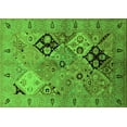 thumbnail image 1 of Ahgly Company Indoor Rectangle Oriental Green Industrial Area Rugs, 2' x 4', 1 of 4
