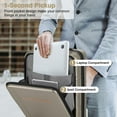 thumbnail image 4 of 20” Carry-on Luggage, ABS+PC Expandable Suitcase with Front Laptop Pocket, Hardside Luggage with Wheels, Gold, 4 of 15