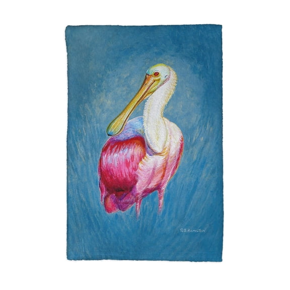 Spoonbill Portrait Kitchen Towel - 16x25