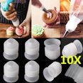 thumbnail image 3 of Icing Piping Nozzles Tips Cake Decorating Converter Pastry Tool [跃星辉]透明PP连接器转换器（小号 10个一卖） Anggrek Otros, 3 of 5