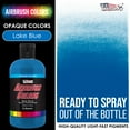 thumbnail image 2 of U.S. Art Supply 8-Ounce Opaque Lake Blue Airbrush Paint, 2 of 8