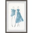 thumbnail image 2 of Blue Strokes Dress Framed Painting Print, 2 of 6