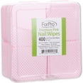 thumbnail image 3 of ForPro Premium Lint-Free Nail Wipes, 400-Count Non-Woven 2" x 2" Wipes for Removing Nail Polish, Pink, 3 of 7
