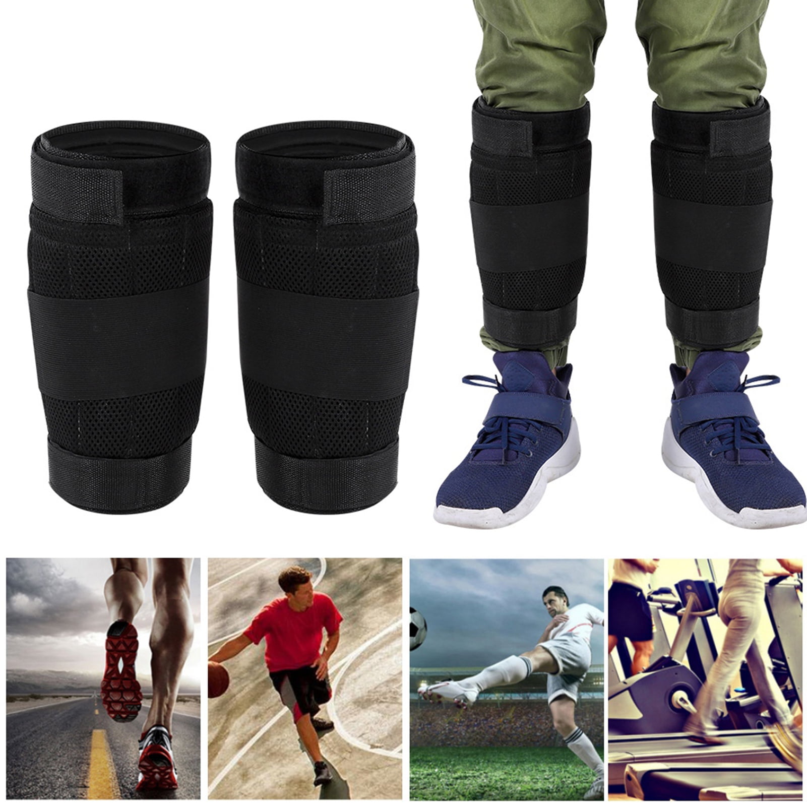 Exercise Training Weighted Leg Bands, Ankle Adjustable Loading Weighted Leg Strap for Women Men Fitness, Walking, Jogging, Exercise, Gym