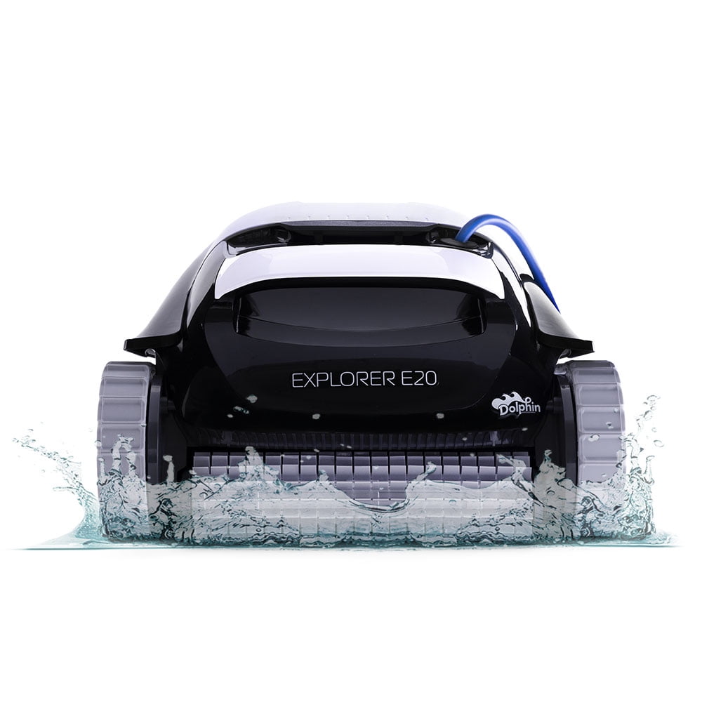 Restored Dolphin (2025 Model) Explorer E20 Automatic Robotic Pool Vacuum Cleaner, Wall Climbing, Active Scrubber Brush, Ideal for In-Ground Pool up to 33 FT in Length - Refurbished