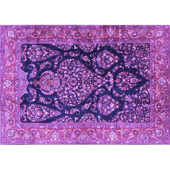 Ahgly Company Indoor Rectangle Persian Purple Traditional Area Rugs, 2' x 3'