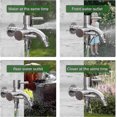 thumbnail image 3 of Double Garden Faucet, Washing Machine Faucet, Antifreeze Faucet, 1/2" Double Outlet Faucet Outlet, Outdoor Faucet, for Garden, Outdoor, Kitchen, Bath, 3 of 4