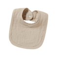 thumbnail image 1 of Baberos de muselina para bebé, pañuelo ajustable para babear, baberos para alimentación de bebé, pañuelo para baba, babero agradable para la piel para Caqui, 1 of 8