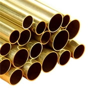 Large Round Brass Tube Assortment 12" - 18 Pcs