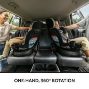 Evenflo Revolve360 Slim 2-in-1 Rotating Car Seat, Cambridge, Black/Gray