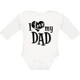 thumbnail image 3 of Inktastic I Love My Dad Boys or Girls Long Sleeve Baby Bodysuit, 3 of 5