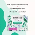 thumbnail image 4 of The Honey Pot Company Herbal Regular Pads with Wings, Organic Cotton Cover, 20 Ct.., 4 of 7
