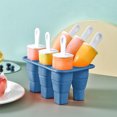 thumbnail image 4 of Precios Reducidos, Moldes para paletas de helado Moldes para helado de fácil liberación Palitos de helado reutilizables para paletas y helados caseros Akmoler, 4 of 8