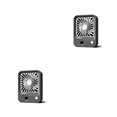 thumbnail image 2 of Billuyoard Mini ventilador de nebulización 3 engranajes ventiladores de aire portátiles recargables de mano humidificación humidificador de Gris 2Conjunto, 2 of 6