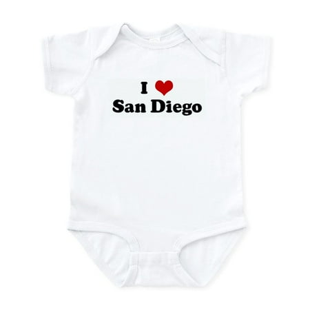 

CafePress - I Love San Diego Infant Bodysuit - Baby Light Bodysuit Size Newborn - 24 Months