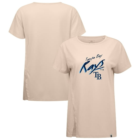 Women's Levelwear Khaki Tampa Bay Rays Influx Sizzle T-Shirt