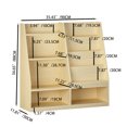 thumbnail image 7 of Miniyam Kids Bookshelf and Toy Storage Organizer, Children’s Bookcase with Front-Facing Book Display Shelves and Open Storage Compartments, Natural, 7 of 7