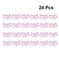 thumbnail image 3 of CUITING 24 Pcs Office Supplies Bulldog Clips Paper Assorted Size Pink, 3 of 8