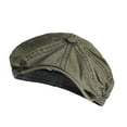 thumbnail image 3 of Boina unisex de moda, estilo casual, con visera, ideal para viajes y compras. Verde oscuro, 3 of 9