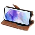 thumbnail image 3 of For Samsung Galaxy A35 5G Leather Case Wallet Stand Cover Irregular Tail Style with Chain Strap - Gr, 3 of 5